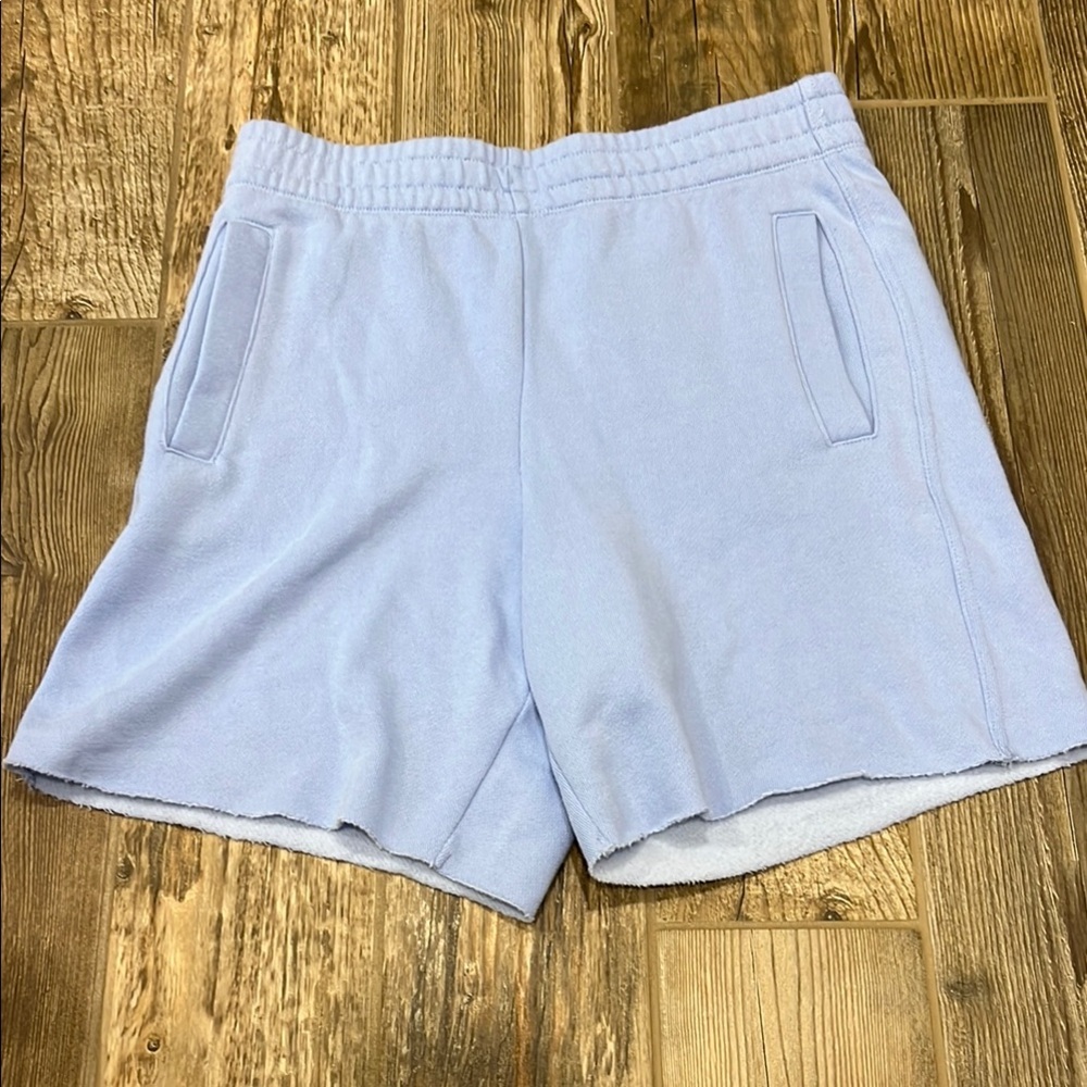 Aerie Soft Blue Lounge Shorts. Size medium. High Rise. 7” inseam